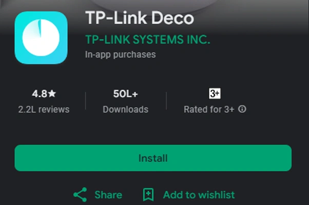 Deco Login using the App